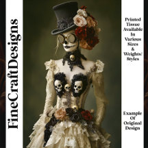 Day of the dead Steampunk Female R9 Decoupage