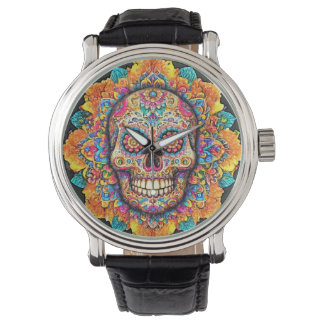 Day of the dead Sugar Skull Armbandsur