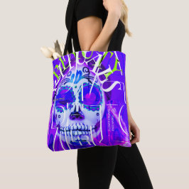 Day of the dead Sugar Skull Art Tote Bag Tygkasse