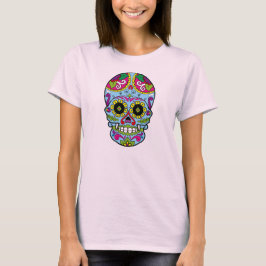 Day of the dead Sugar Skull Dia de los Muertos T Shirt