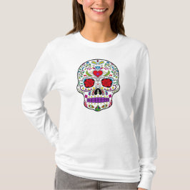 Day of the dead Sugar Skull Dia de los Muertos Tee Shirt