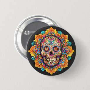 Day of the dead Sugar Skull Knapp