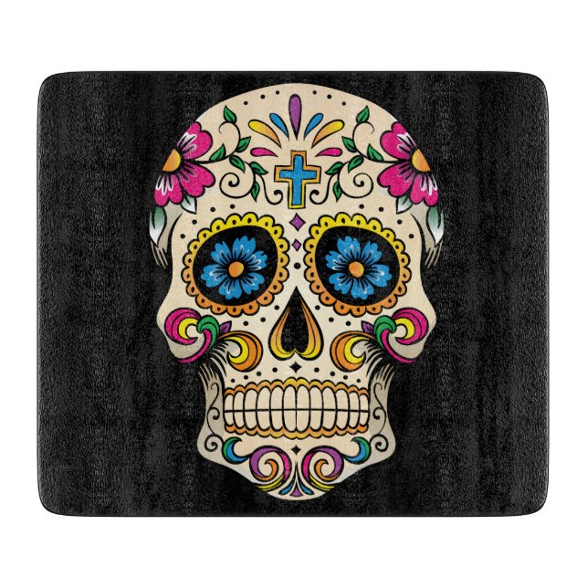 Day of the dead Sugar Skull med Kor (Framsidan)