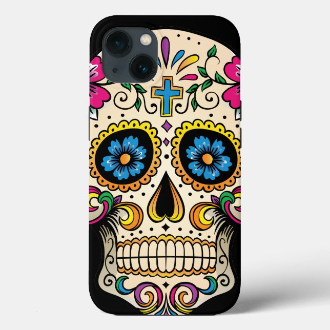 Day of the dead Sugar Skull med Kor (Baksida)