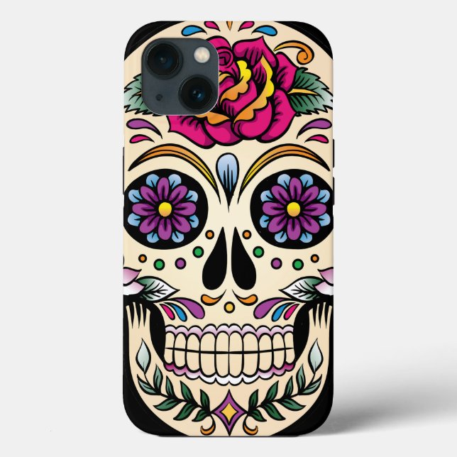 Day of the dead Sugar Skull med Ro (Baksida)