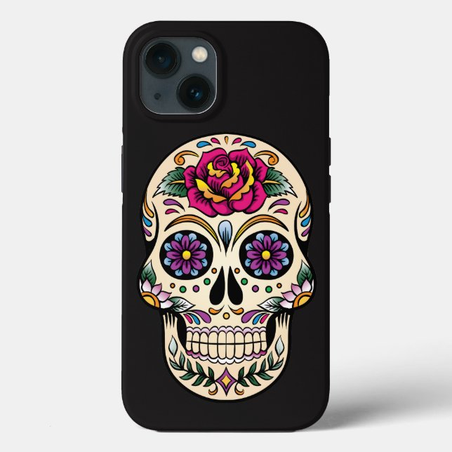 Day of the dead Sugar Skull med Ro (Baksida)