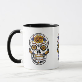 day of the dead Sugar Skull Mugg