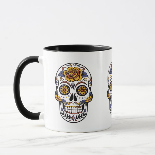 day of the dead Sugar Skull Mugg (Vänster)