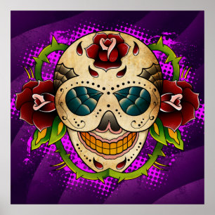 Day of the dead Sugar Skull Poster