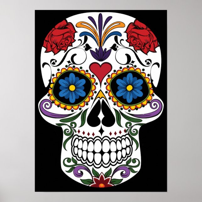 Day of the dead Sugar Skull Poster (Framsidan)
