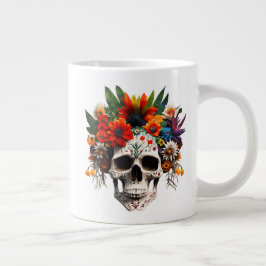 Day of the dead Sugar Skull Ro Jumbo Mugg