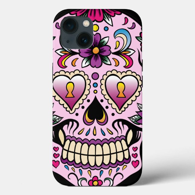 Day of the dead Sugar Skull Rosa (Baksida)