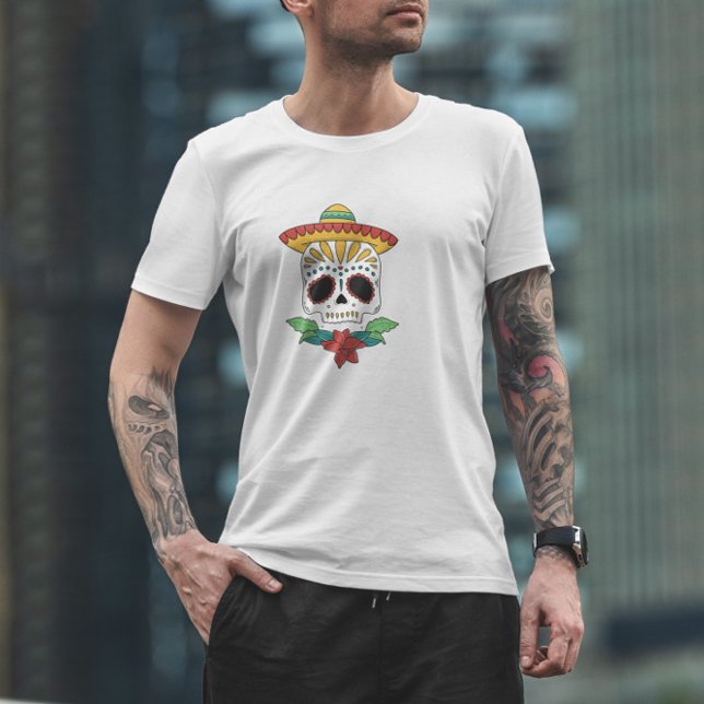 Day of the dead Sugar Skull T Shirt (Skapare uppladdad)
