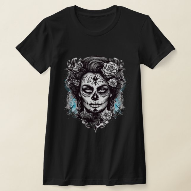 Day of the dead T-shirt (Laydown)