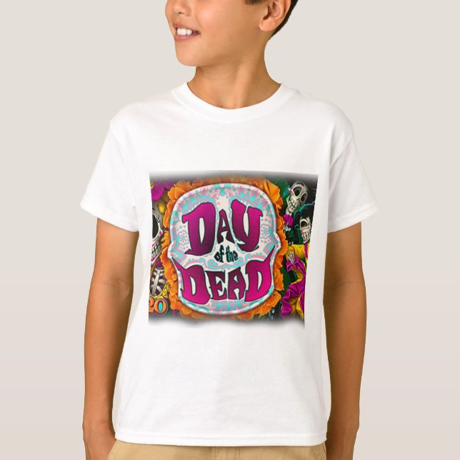 Day of the dead tee shirt (Framsida)