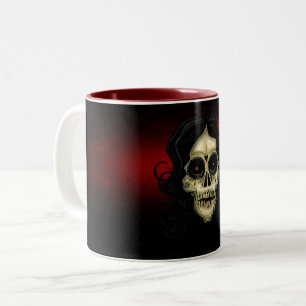 day of the dead Två-Tonad mugg