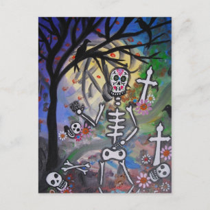 DAY OF THE DEAD VISITA POSTCARDS VYKORT