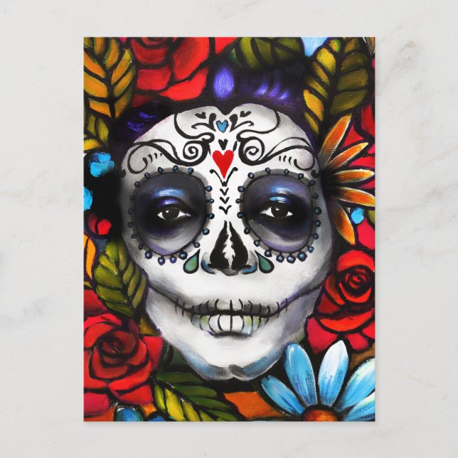 Day of the dead vykort (Framsida)