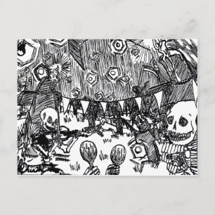 day of the dead vykort