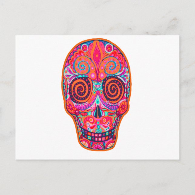 day of the dead vykort (Framsida)