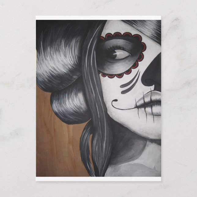 Day of the dead vykort (Framsida)