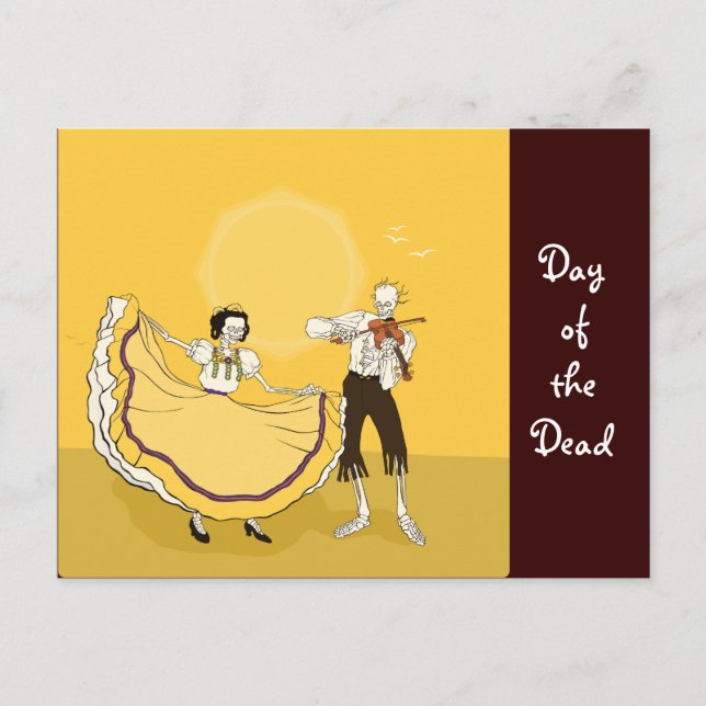 day of the dead vykort (Framsida)