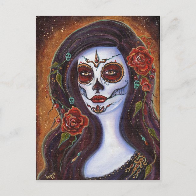 Day of the dead vykort av Renee Lavoie (Framsida)