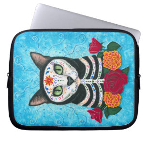 Day of the deadkatt, laptop sleeve för