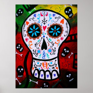 DAY OF THE DEADMÅLNINGAFFISCHER POSTER