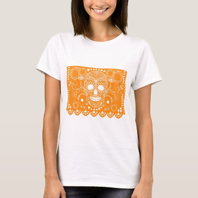 Day of the deadorange - kvinna T-tröja Tee Shirt (Framsida)