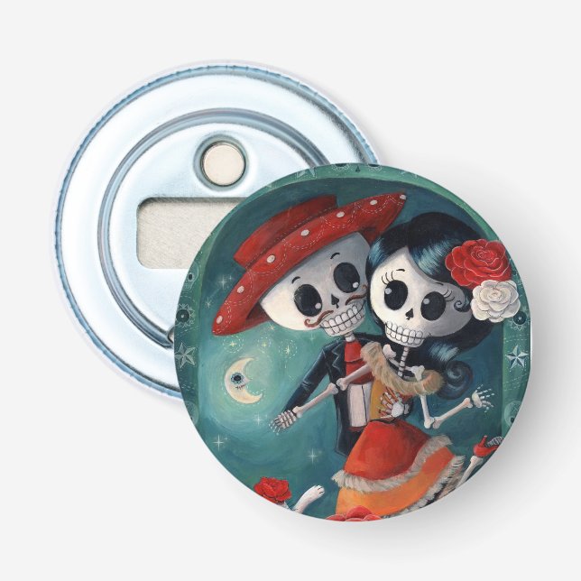 Day of the deadskelettälskarna flasköppnare (Framsidan)