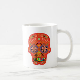 Day of the deadsockerskalle kaffemugg