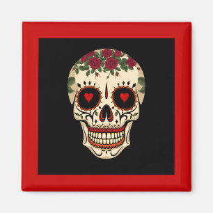 Day of the deadsockerskalle magnet
