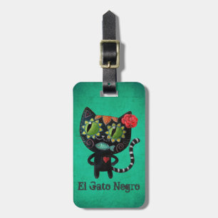 Day of the deadsvartkatten bagagebricka