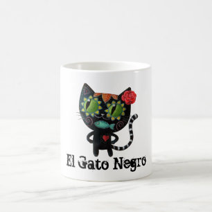 Day of the deadsvartkatten kaffemugg