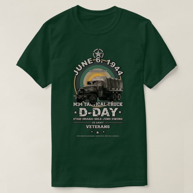 Day Operation Overlord veterans T Shirt (Design framsida)