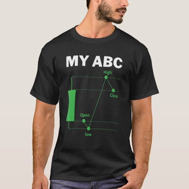 Day Trading Quote My ABC Stockbroker Market Trader T Shirt (Framsida)