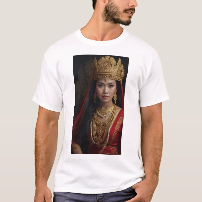 Dayang Sumbi: centrala Figur i Sundanese Lore T Shirt (Framsida)