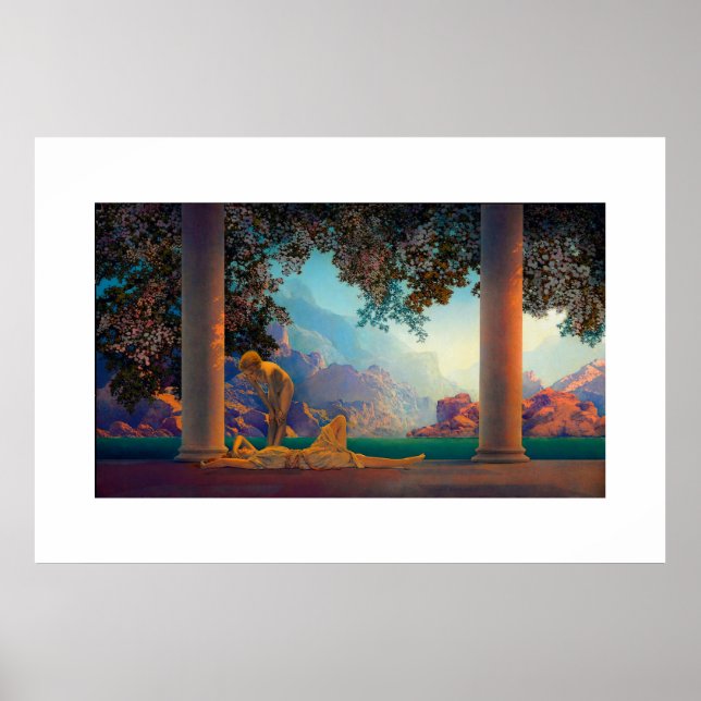 DAYBREAK Maxfield Parrish 1922 ... 2022 Poster (Framsidan)