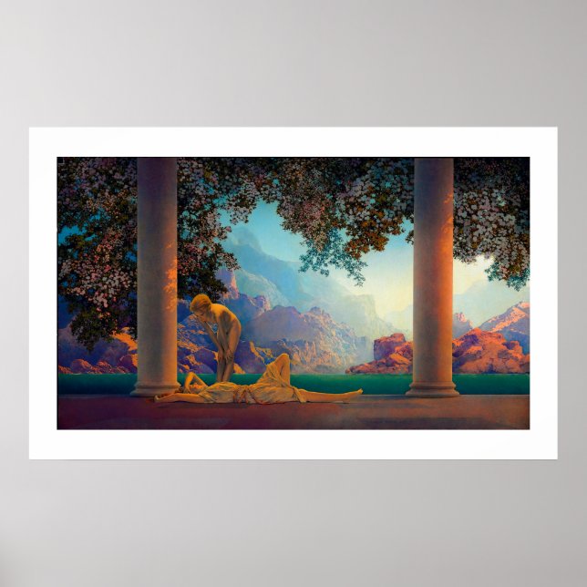 DAYBREAK Maxfield Parrish 1922 ... 2022 Poster (Framsidan)