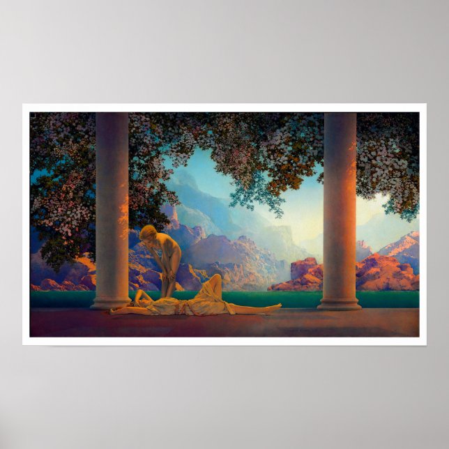 DAYBREAK Maxfield Parrish 1922 ... 2022 Poster (Framsidan)