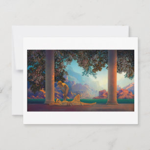 DAYBREAK Maxfield Parrish 1922 ... 2022 vykort
