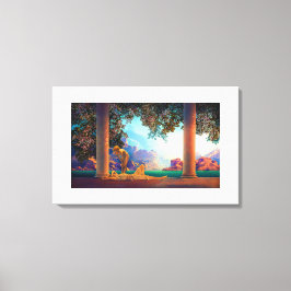 DAYBREAK Maxfield Parrish 1922 ... 2025 Canvastryck