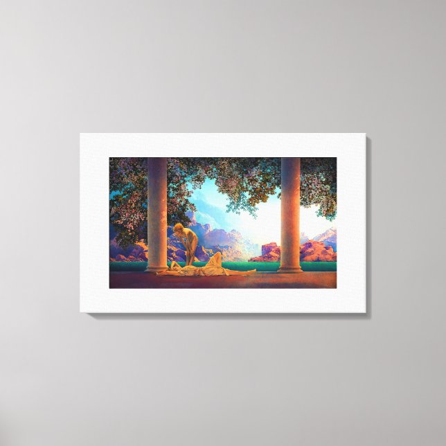 DAYBREAK Maxfield Parrish 1922 ... 2025 Canvastryck (Framsida)