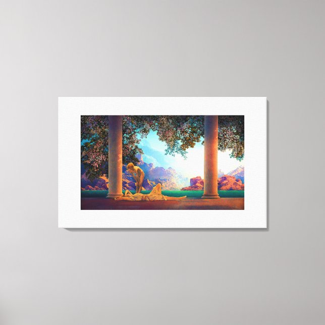 DAYBREAK Maxfield Parrish 1922 ... 2025 Canvastryck (Framsida)