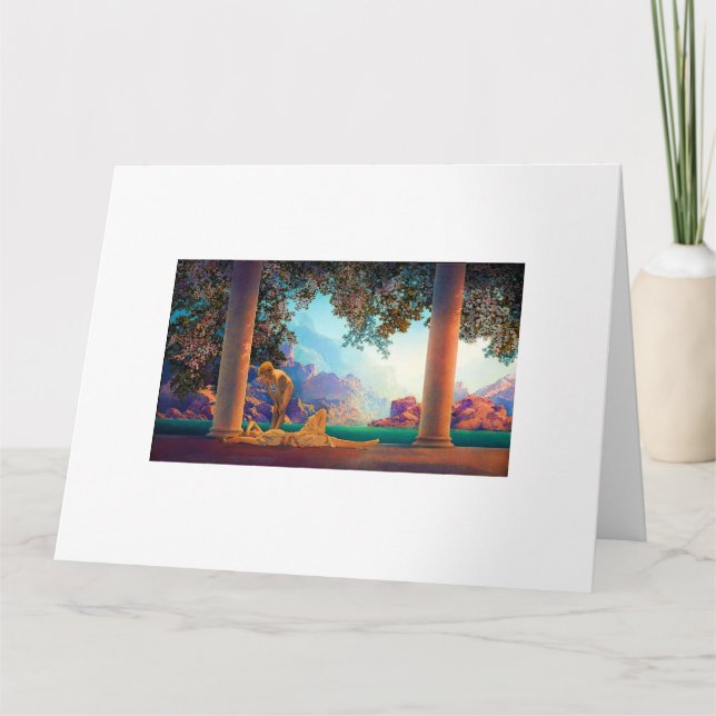 DAYBREAK Maxfield Parrish 1922 ... 2025 Kort (Framsida)