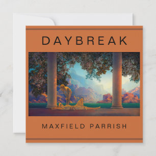 DAYBREAK Maxfield Parrish 1922 ... Hi-Def-plattkor