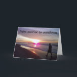 DAYBREAK TILL SUNDOMAR BIRTHDAY ÖNSKEMÅL Card Kort<br><div class="desc">Det här kortet är så söt och fyllt av sådan lycka för den där födelsedagsmannen i ditt liv!  TACK för att jag stannar vid 1 av mina 8 butiker!! Det här är Myrtle Beach förresten!</div>