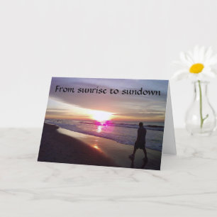 DAYBREAK TILL SUNDOMAR BIRTHDAY ÖNSKEMÅL Card Kort