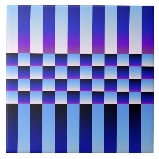 Daybroke och Nightfall (Checkers och Rand) Kakelplatta (Framsidan)